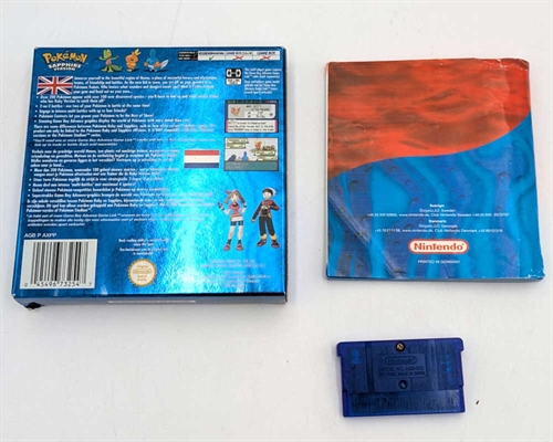 Pokemon Sapphire Version - Original Æske - GameBoy Advance spil (A Grade) (Genbrug)